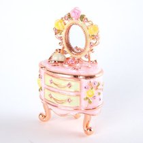 Gem Box Mini Dresser Pink Piearth Jewelry Box Crystal Ornament Gift