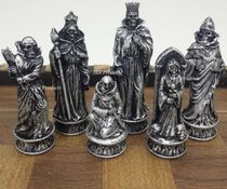 American chess demon gothic shape chess piece unique design backgammon solid wood