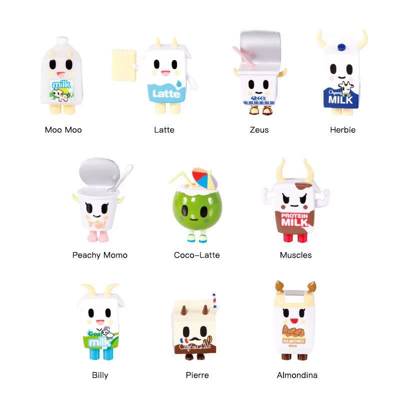 Серия завтрак Tokidoki Milk Family 2-е поколение Подтверждение слепого бокса Новая оригинальная