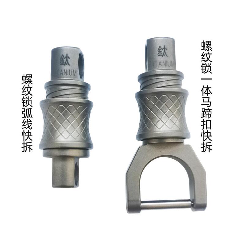 [Special for Locking and Hanging Valuables] 360-Degree Free Rotation, One-Handed Blind Disassembly Titanium Alloy Keychain Ring