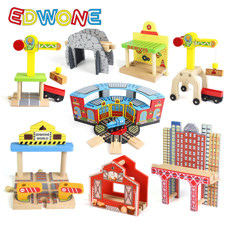 EDWONE Accessories Wooden track Train Wooden track Universal accessories Accessory Toys