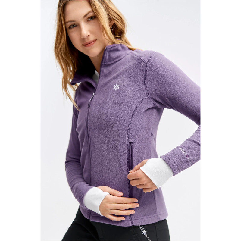 Nordic Outdoor Brand Women's Stand-Up Collar Long-Sleeve Fleece Cardigan Jacket with Inner Lining for Autumn and Winter with Pockets Nordic Outdoor Brand Women's Stand-Up Collar Long-Sleeve Fleece Cardigan Jacket with Inner Lining for Autumn and Winter with Pockets
