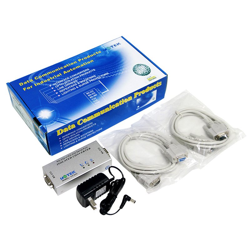 UTEK RS-232 serial port 9 line full signal isolator Opto isolation UT-2112