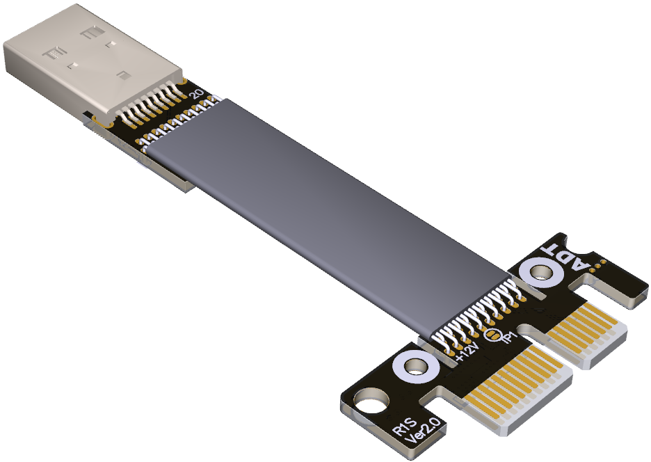 2018 new graphics card transfer extension line PCIe x1 support USB type external graphics card switching base