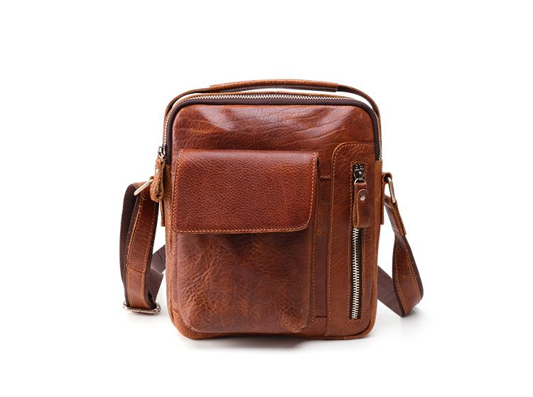 Vintage Men/'s Leather Casual Messenger Bag Cross-body Tote Handbag Shoulder Bag