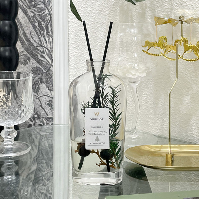 ins High-End Dried Flower Fruit Fireless Diffuser Essential Oil Aromatherapy Indoor Living Room Bathroom Bedroom Wardrobe Air Freshening