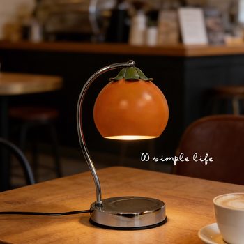 [Persimmon Wishes]Wax-Melting Lamp, Flameless Aromatherapy Lamp, Bedroom Candle-Melting Lamp, Small Night Light, Practical New Year and Birthday Gift