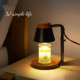 American-Style Adjustable Height and Dimmable Wax Melting Lamp, Flameless Aromatherapy Bedroom Atmosphere Diffuser, Candle Melting Lamp, Wedding and Birthday Gift