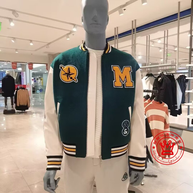 Jack Jones Winter Men's New Baseball Jacket, Loose and Trendy, Stylish and Handsome, with Wool Blend, Jacket Coat 222427007