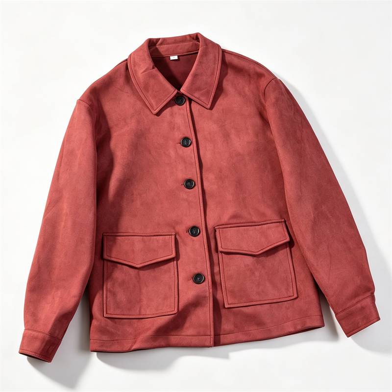 American-Style Workwear Faux Suede Jacket for Men and Women 7.28L87094 Autumn Double-Pocket Casual Turn-Down Collar Outerwear American-Style Workwear Faux Suede Jacket for Men and Women 7.28L87094 Autumn Double-Pocket Casual Turn-Down Collar Outerwear
