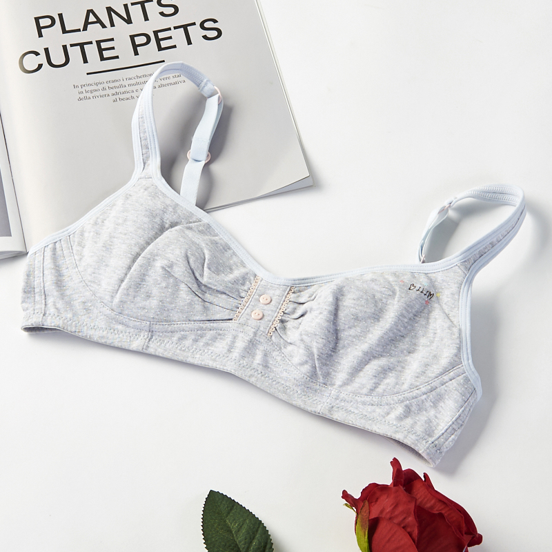 30354 new cotton in the development of junior high school students girl bra thin breathable underwear small vest January 11