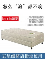 Five-star hotel modern simple bed frame mattress hotel B&B apartment home standard room single room quick customization