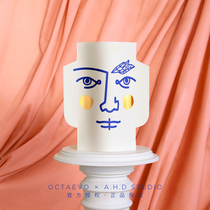  Spot AHD｜Spain OCTAEVO Mediterranean Vase set Large bronzing waterproof paper double-sided art flower device