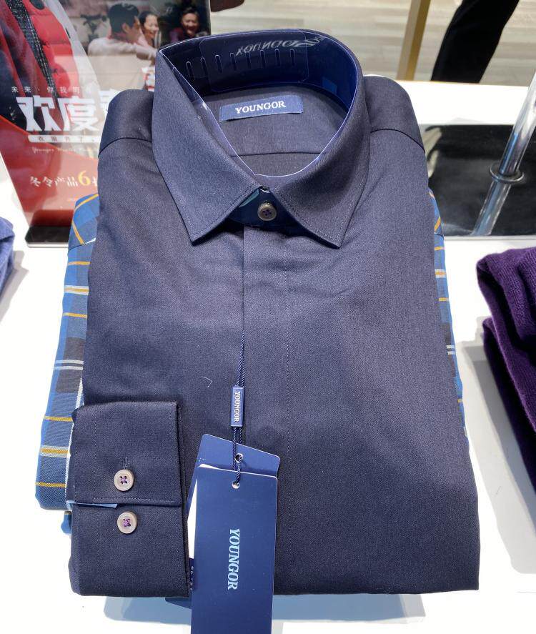 38 yards Jagal men's spring long sleeve shirt fashion minimalist Y sashimi shirt YLPM12631F