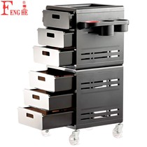 Fenghe beauty salon hair supplies hairdressing tools rack hair salon drawer tool cabinet cart