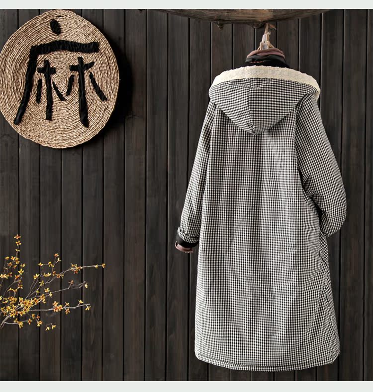 [Giải phóng mặt bằng cuối mùa gấp 6,8 lần] áo rộng trùm đầu dài cộng với áo khoác bông độn áo phao tommy hilfiger nữ