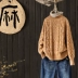 [Kết thúc giải phóng mặt bằng 2 mảnh và một nửa giá] Chủ đề xoắn áo len cao cổ nửa mùa đông áo len dệt kim mới quần áo nữ mùa hè đẹp Áo len