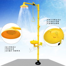 Industrial ABS plastic eyewash anti-corrosion acid-resistant laboratory emergency shower vertical spray eyewash factory