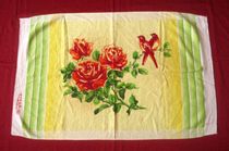 Beautiful towels from the Cultural Revolution period (flowers and birds) - brand new