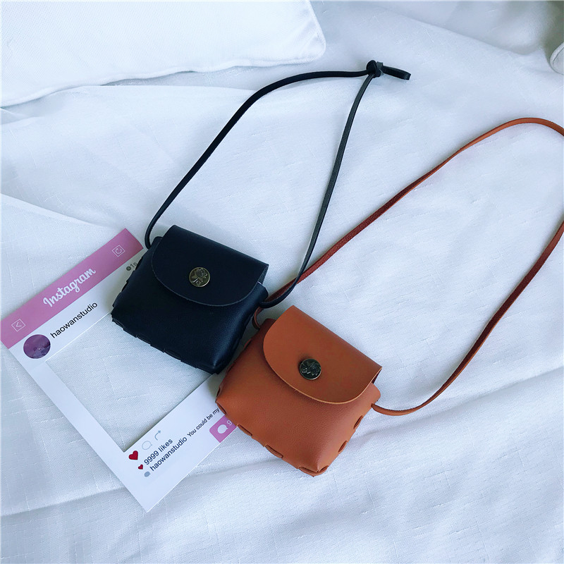 Children's mother boy girl Mini small leather bag bag Mini small satchel bag Single shoulder bag bag