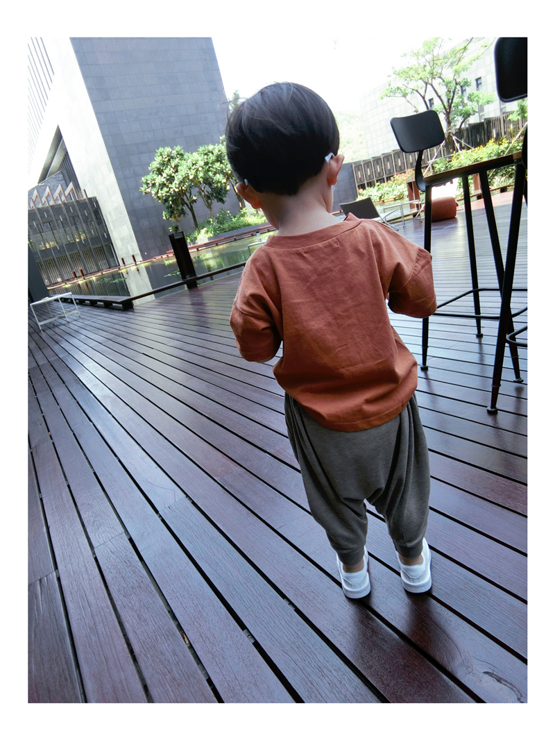 Tong Tong Ma Chàng trai và cô gái phiên bản Hàn Quốc của áo thun cotton hoạt hình áo thun nam và nữ cotton ngắn tay 2018 hè áo phông không cổ bé trai