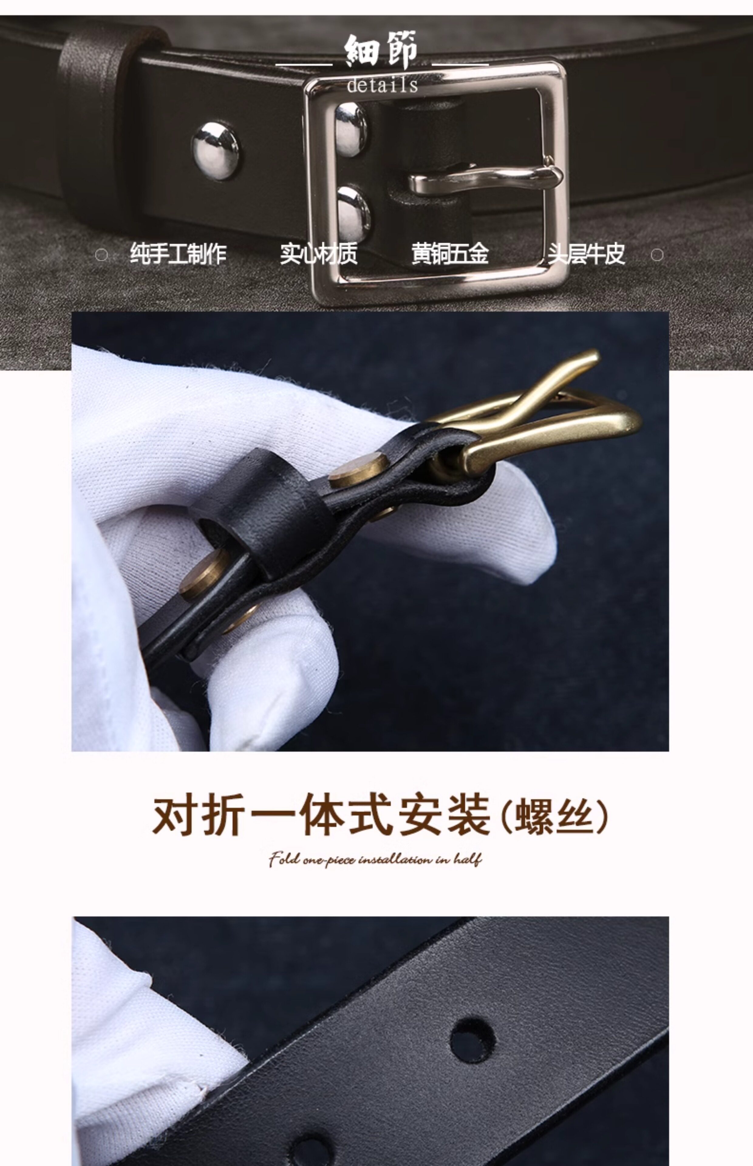 Кожаный ремень ручной работы, медная кожаная пряжка, делается под заказ, из натуральной кожи, воловья кожа, простой и элегантный дизайн 