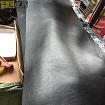 Imported semi-plant tanned buffalo leather dyed black leather belt thick leather 3 5-4mm