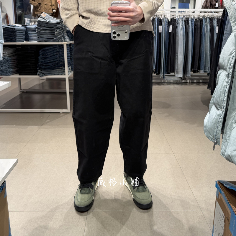 Spring New Lee Men's Loose Straight Nine-Point Casual Pants Lmb007905101235-K11000