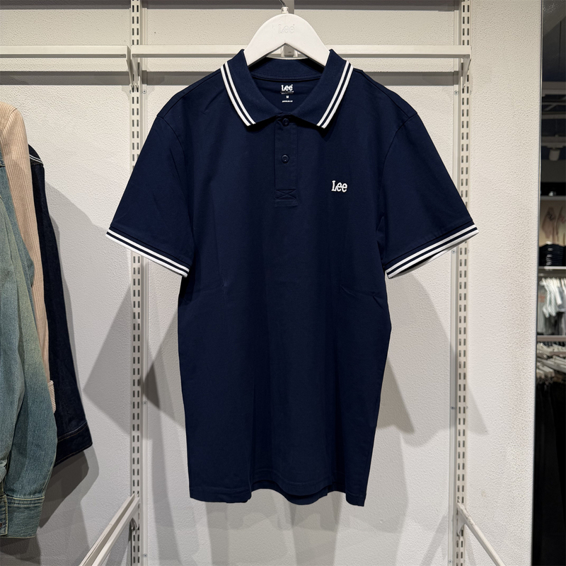 Lee Men's Short-Sleeved Polo Shirt Elastic Slim Fit Lmt007523K9900F-A05179