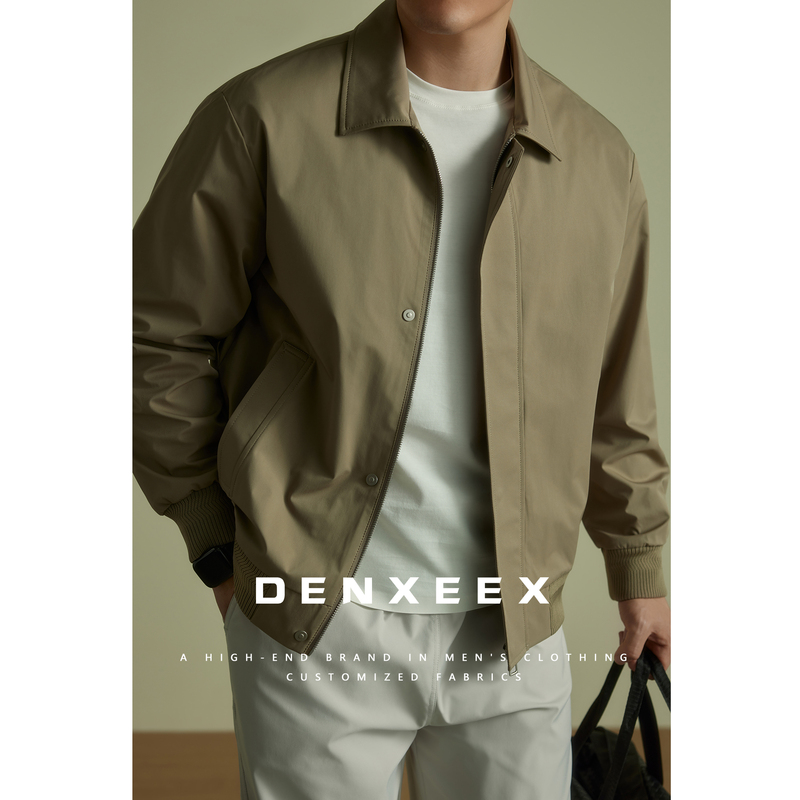 【Italian Old Money Style】Anti-Wrinkle Fabric Spring and Autumn Jacket, Simple Business Casual Lapel Men's Coat, Commuter Style 【Italian Old Money Style】Anti-Wrinkle Fabric Spring and Autumn Jacket, Simple Business Casual Lapel Men's Coat, Commuter Style