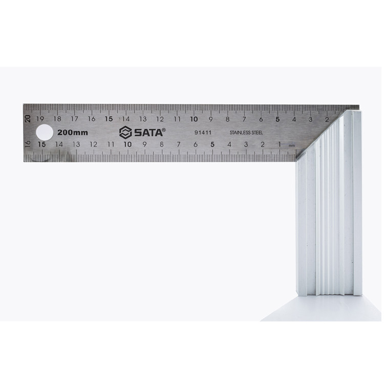 Shida aluminum handle steel angle ruler 91411 91412 turning ruler 200MM300MM