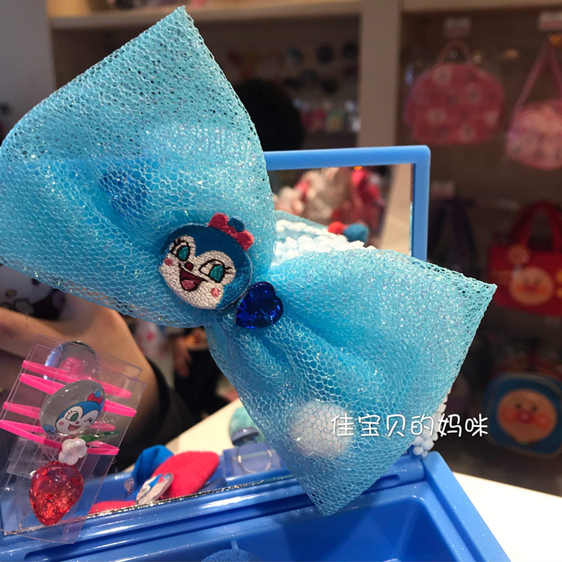 Japanese Imported Bread Superman Museum Limited Section Female Baby Butterfly Knot Hair Band Hair Stirrup Japan System