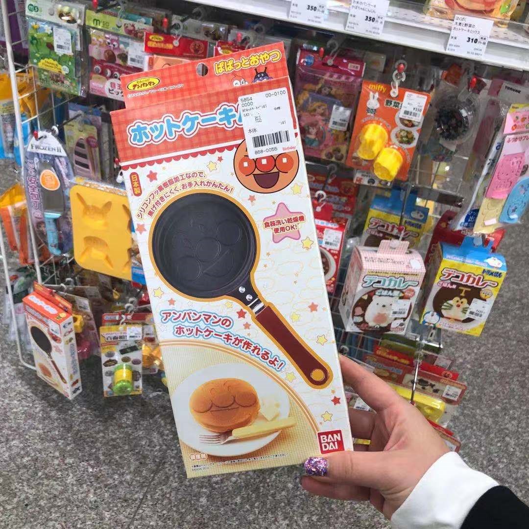 Spot Japan Imported Bread Superman Children Mini Cute Little Iron Pan Flat Bottom Pan Japanese Style Truffle Frying Pan