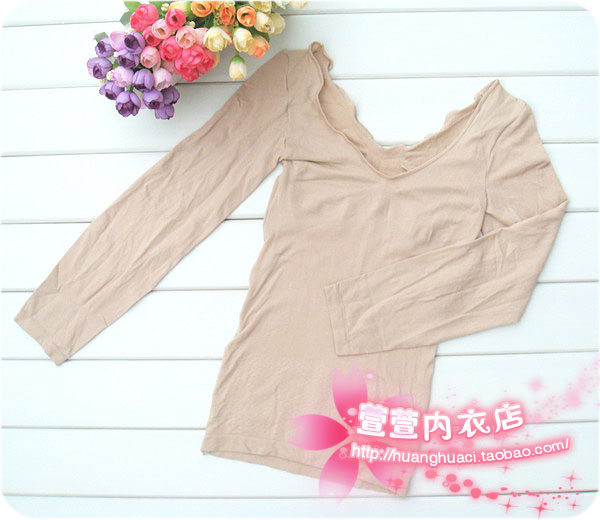 Gói khuyến mại dài phần siêu mỏng lạnh thấp cổ áo lót đồ lót nữ body định hình áo sơ mi đồng phục mã mùa đông áo bra