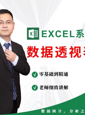 Excel数据透视表视频学习课程轻松搞定数据统计