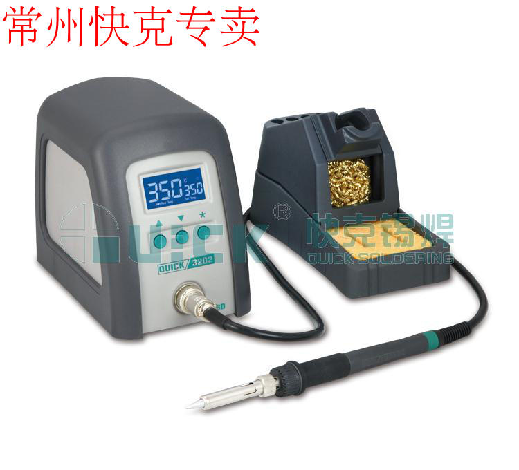Original QUICK3202 lead-free intelligent welding table Digital display environmental protection welding table Lead-free soldering iron soldering iron