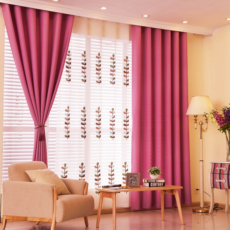 High-End Thickened Eco-Friendly Sun-Blocking Fashionable Rose Red and Pink Strong Blackout Curtains for Room Insulation, Heat Retention, and Soundproofing in the Bedroom High-End Thickened Eco-Friendly Sun-Blocking Fashionable Rose Red and Pink Strong Blackout Curtains for Room Insulation, Heat Retention, and Soundproofing in the Bedroom