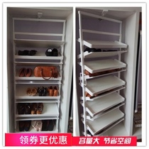 Retractable cloakroom wardrobe shoe rack cloakroom 360 rotating shoe rack multifunctional space saving
