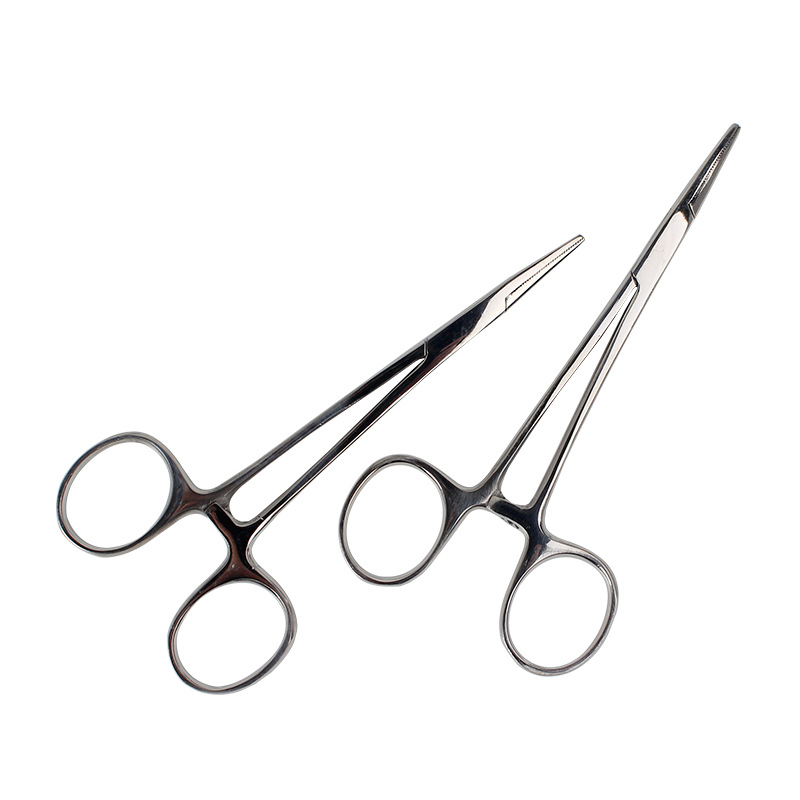 Pet cat dog tai nhíp thép không gỉ thẳng cầm máu kẹp kìm 14cm - Cat / Dog Medical Supplies súng tiêm thuốc