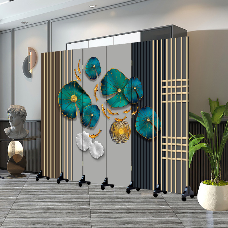 Screen modern minimalist living room bedroom folding mobile Nordic entry office wall Chinese simple partition