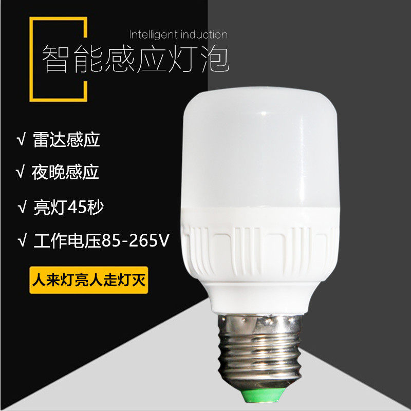 Intelligent human microwave radar induction switch control LED home building garage AC110V220V bubble lamp