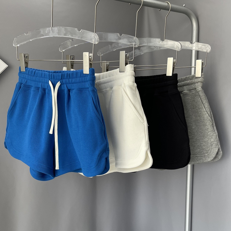 Pique Cotton~ Instantly Makes Legs Look Longer A-Line Slimming and Height-Enhancing Hot Pants Summer Thin Terry Sports Casual Shorts for Women