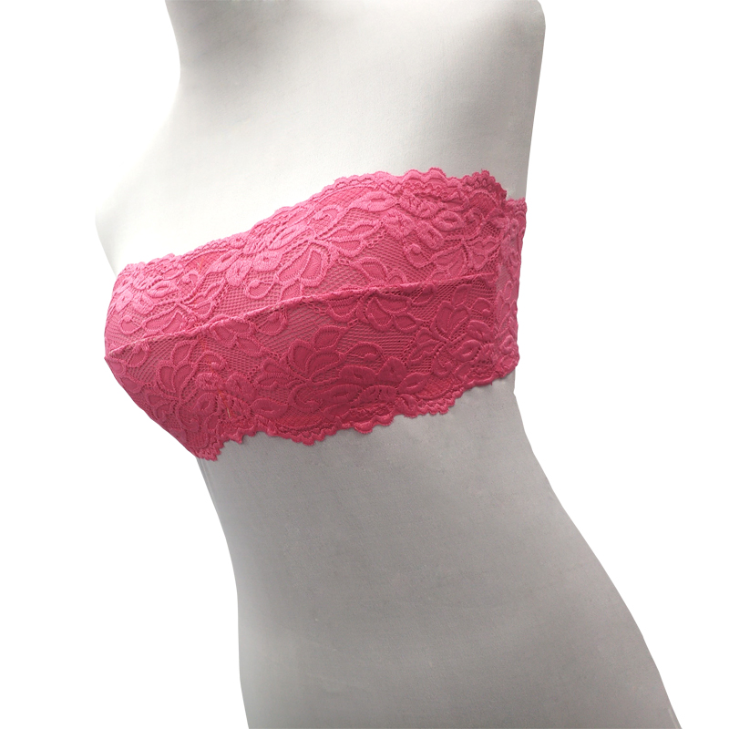 Bride red lace small cute female stretch lace bandeau underwear breathable no rim sexy chest wrap anti-naked bra