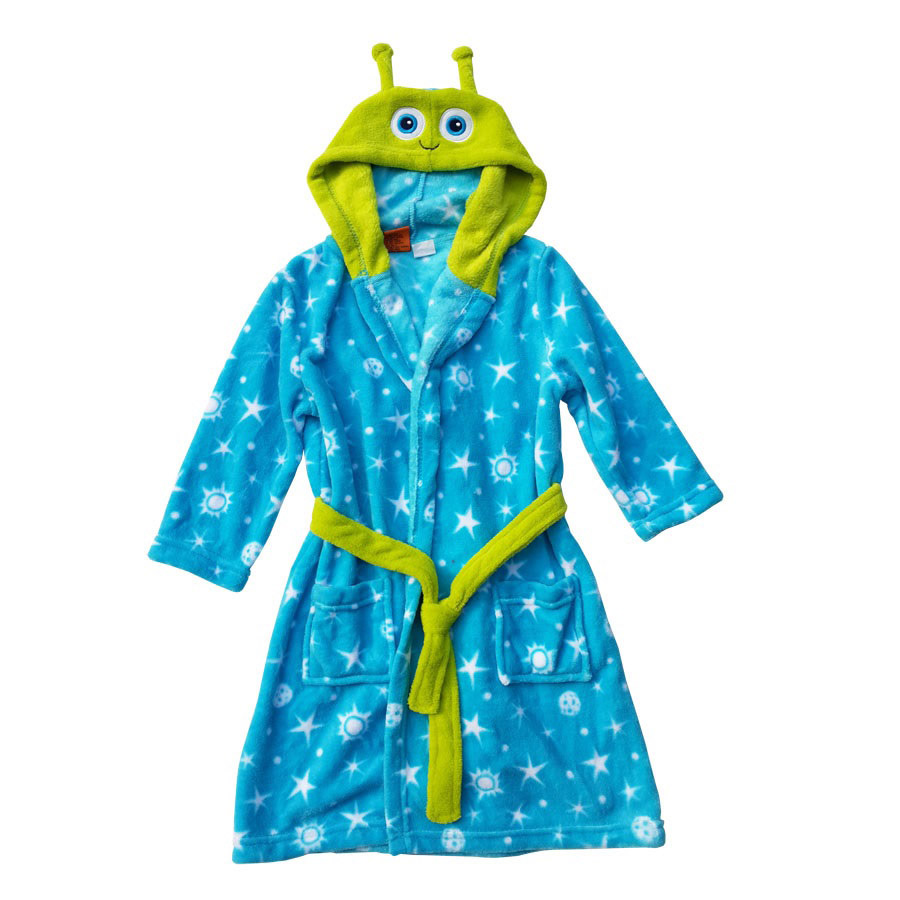 Foreign Trade Children's Coral Fleece Bathrobe Boys Hooded Bath Towel European and American Animation Modeling Clothes Baby Warm Pajamas Tail List