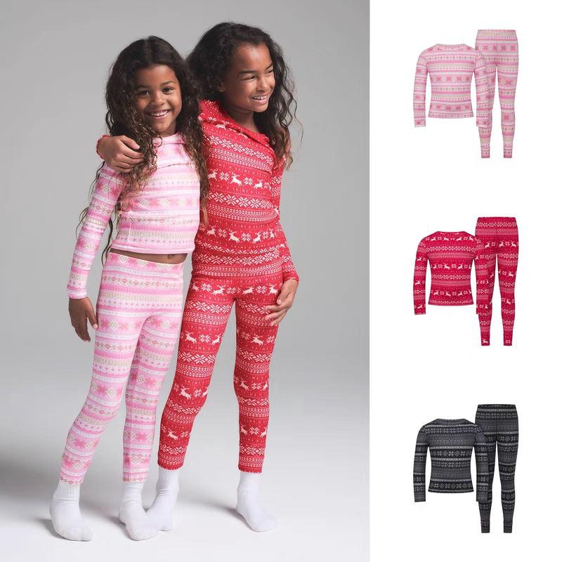 Skims Logo Plush Pointelle Brushed Velvet Children's Long-Sleeve Long-Pants Home Pajama Set Skims Logo Plush Pointelle Brushed Velvet Children's Long-Sleeve Long-Pants Home Pajama Set