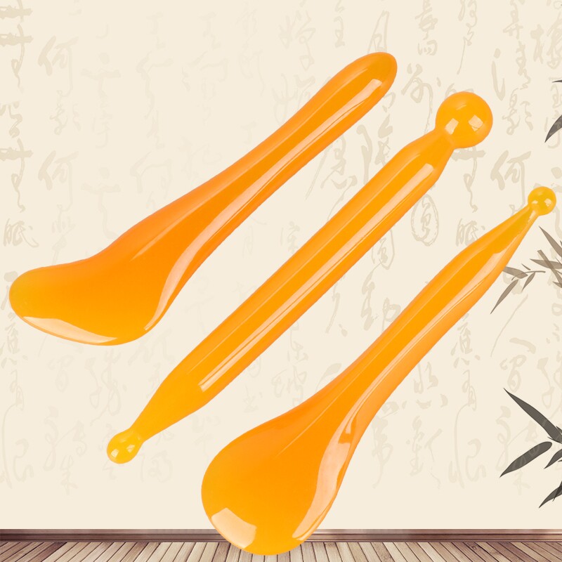 Honey Wax Resin Dial Gluten Bar Beauty Stick Facial Bullhorn Eye Neck Face Full Body Cupping Meridians Universal Scraping Massage