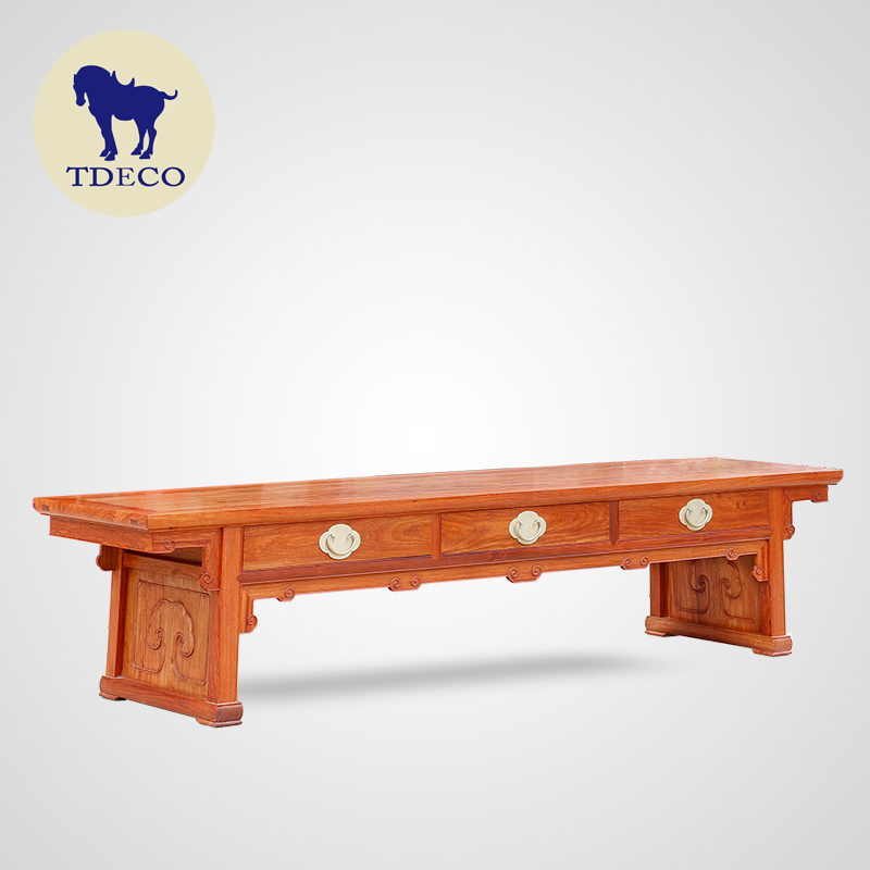 Nhà Đường trang trí cổ điển đồ nội thất cổ điển đầu phẳng hỗ trợ 3 ngăn kéo lớn trường hợp hiên nhà - Bàn / Bàn mẫu bàn ăn đẹp