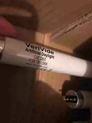 Verivide D65 dui se deng tube 18W standard light source 6500K Artificial Daylight