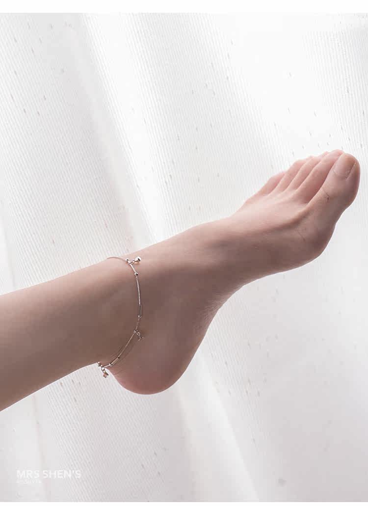 Bracelet de cheville Femme en Argenterie - Ref 3101986 Image 7