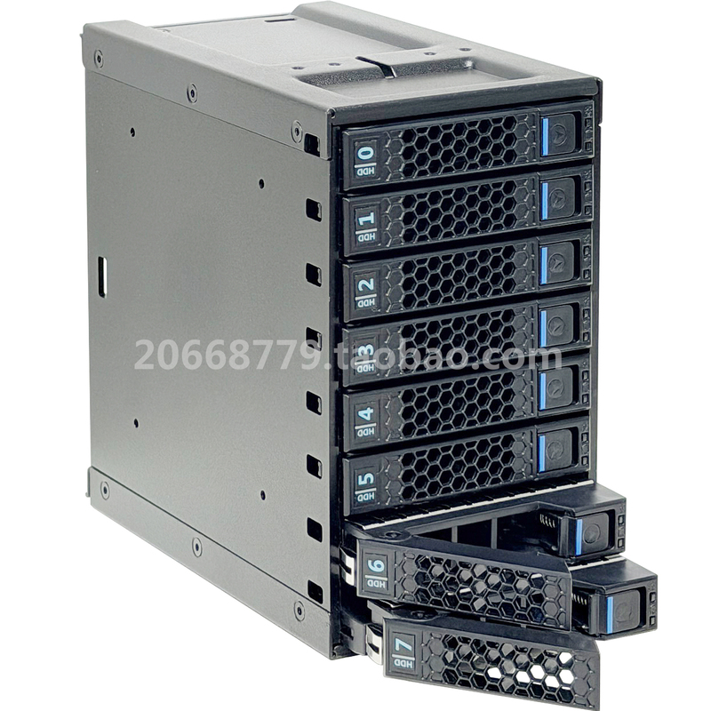 Zhenlong 2-Bay Optical Drive to 8-Bay 2.5inch Hot-Swappable Module Sas Sata Expansion Hard Drive Enclosure with Backplane